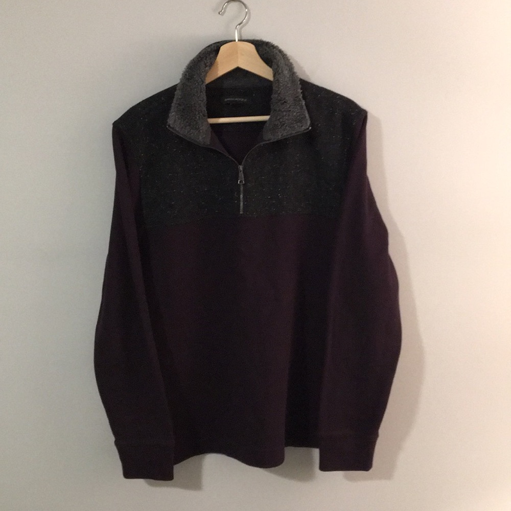 Banana Republic Quarter zip pullover sweater